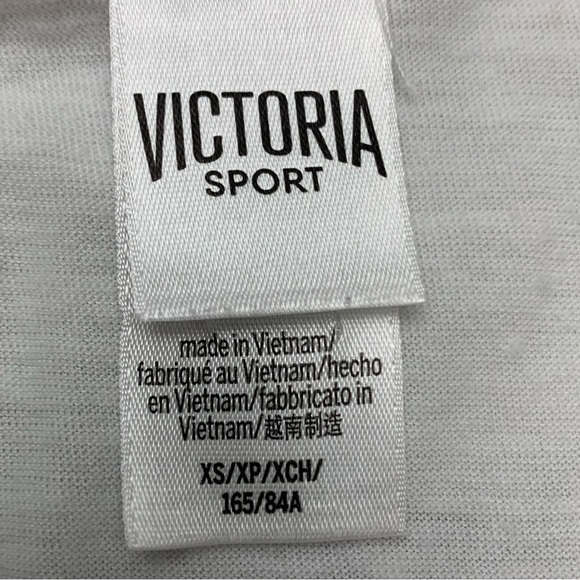 Victoria’s secrets sport white crisscross detail xs xs euc - Picture 2 of 3